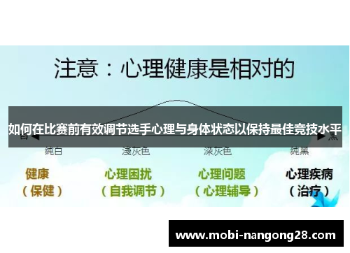 如何在比赛前有效调节选手心理与身体状态以保持最佳竞技水平